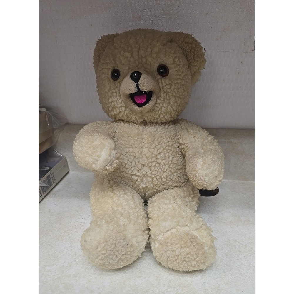 Vtg Russ Berrie Snuggle Teddy Bear Soft Cute Cuddle Plush Stuffed Animal Toy 17"